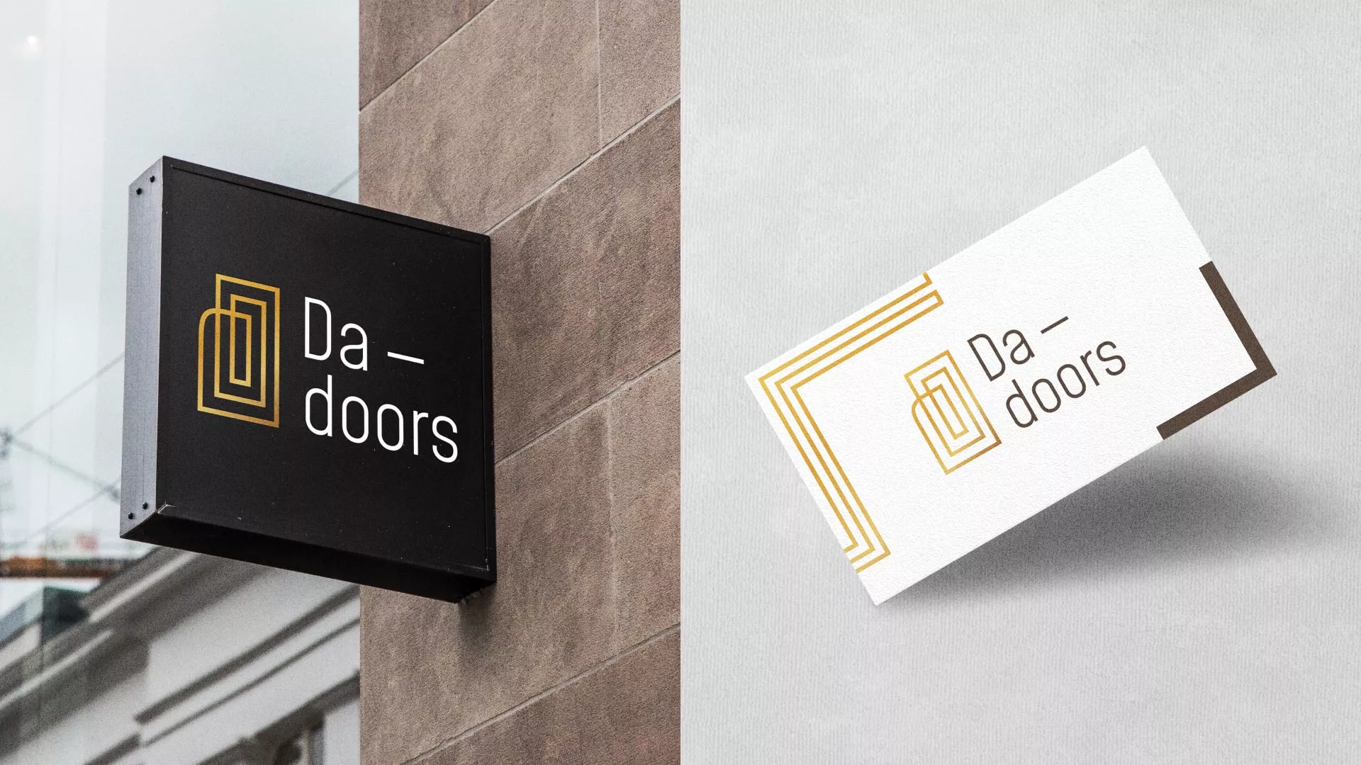 Разработка логотипа для компании «DA-DOORS» в Чадане